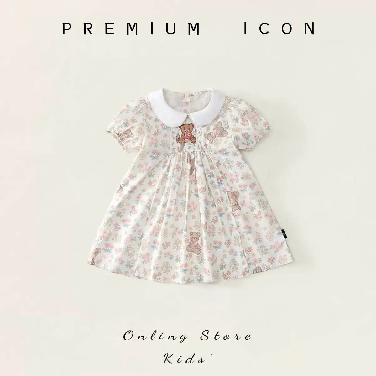 Đầm hoa gấu teddy
